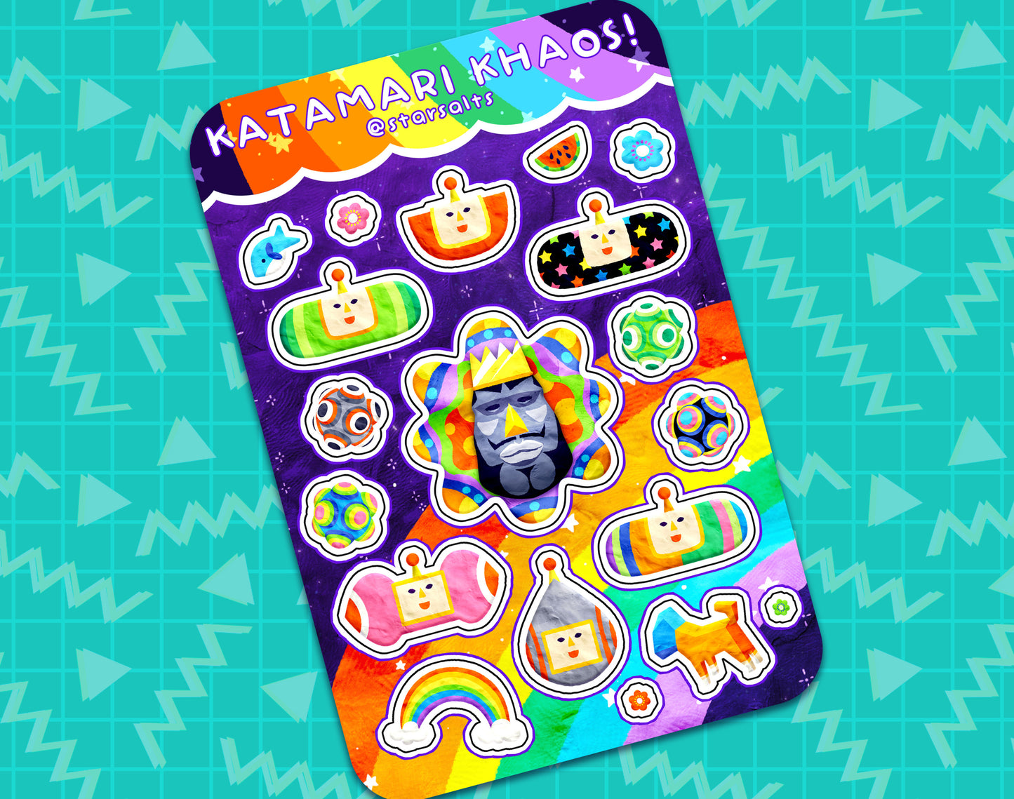 Katamari Khaos Sticker Sheet