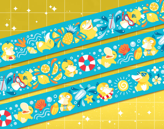 Psyduck Pool Party Washi Tape