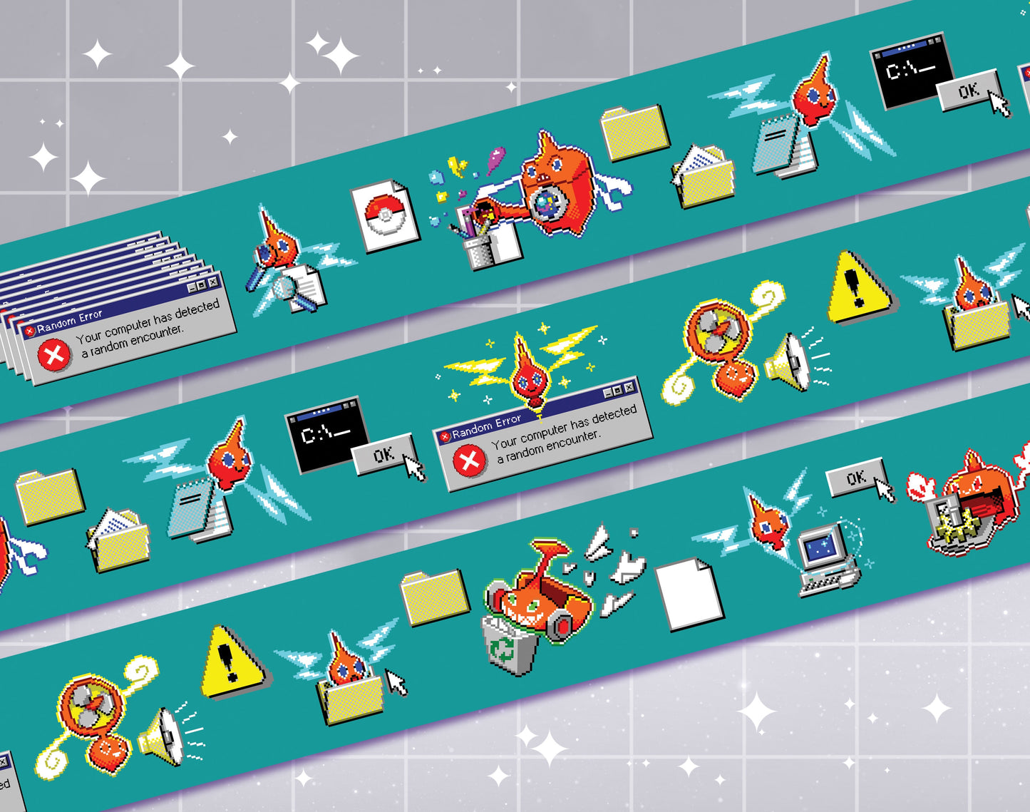 Run Rotom Washi Tape