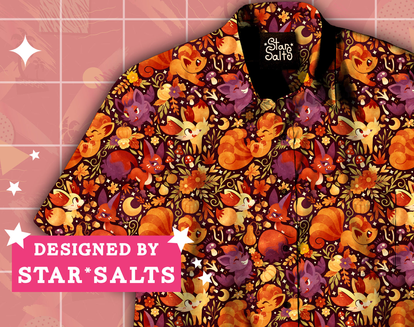 Forest Foxes Button Up Shirt