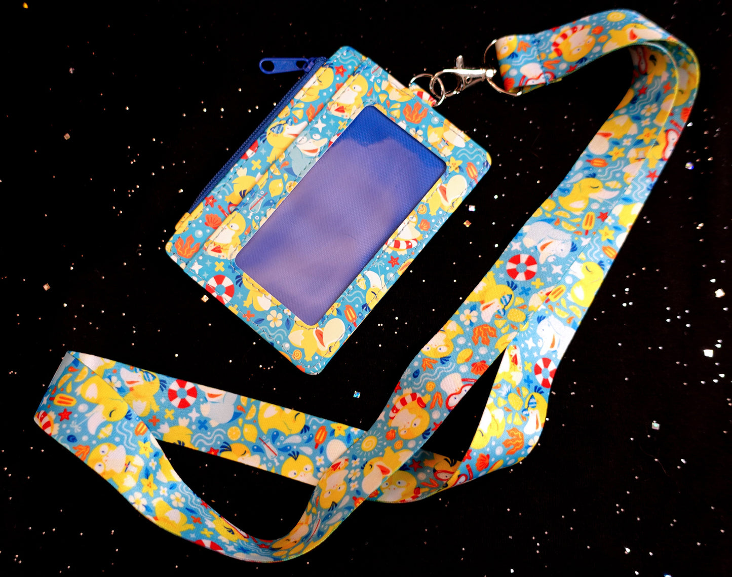 Psyduck Pool Party ID Wallet + Lanyard