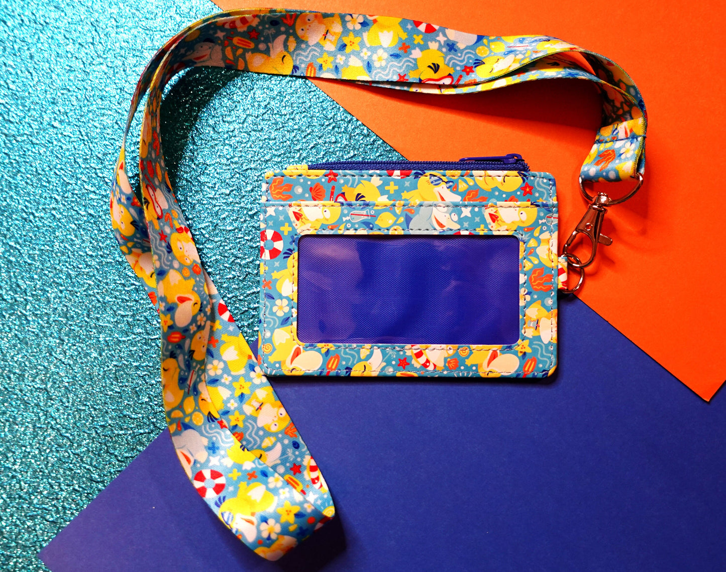 Psyduck Pool Party ID Wallet + Lanyard