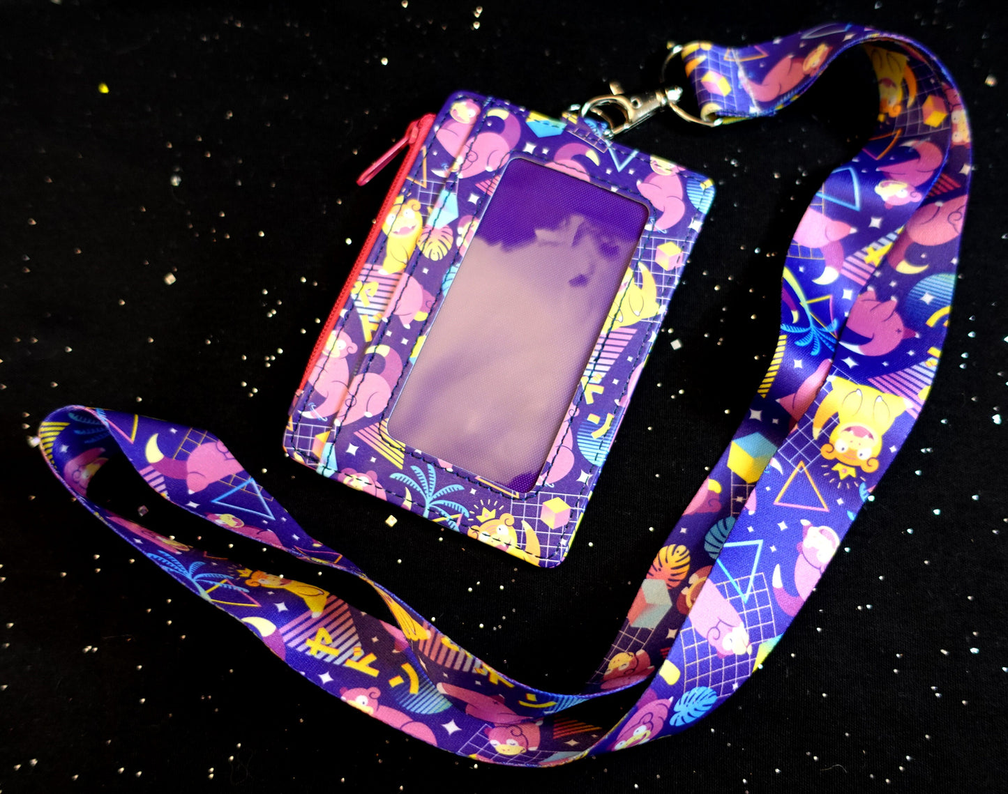 Slowpoke Vibes ID Wallet + Lanyard