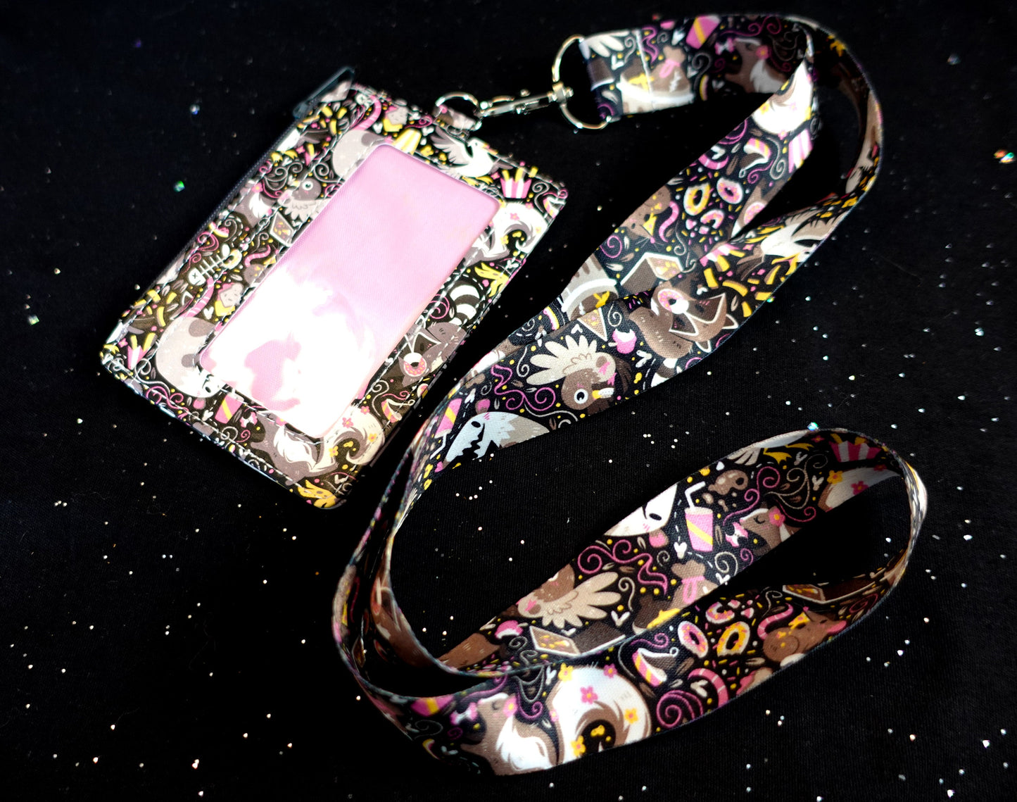 Trash Mammals ID Wallet + Lanyard