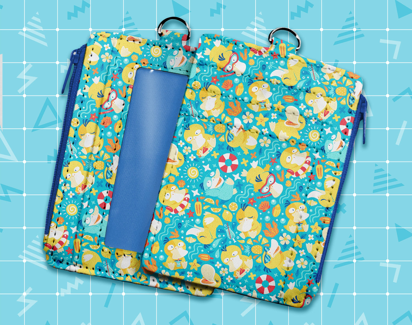 Psyduck Pool Party ID Wallet + Lanyard