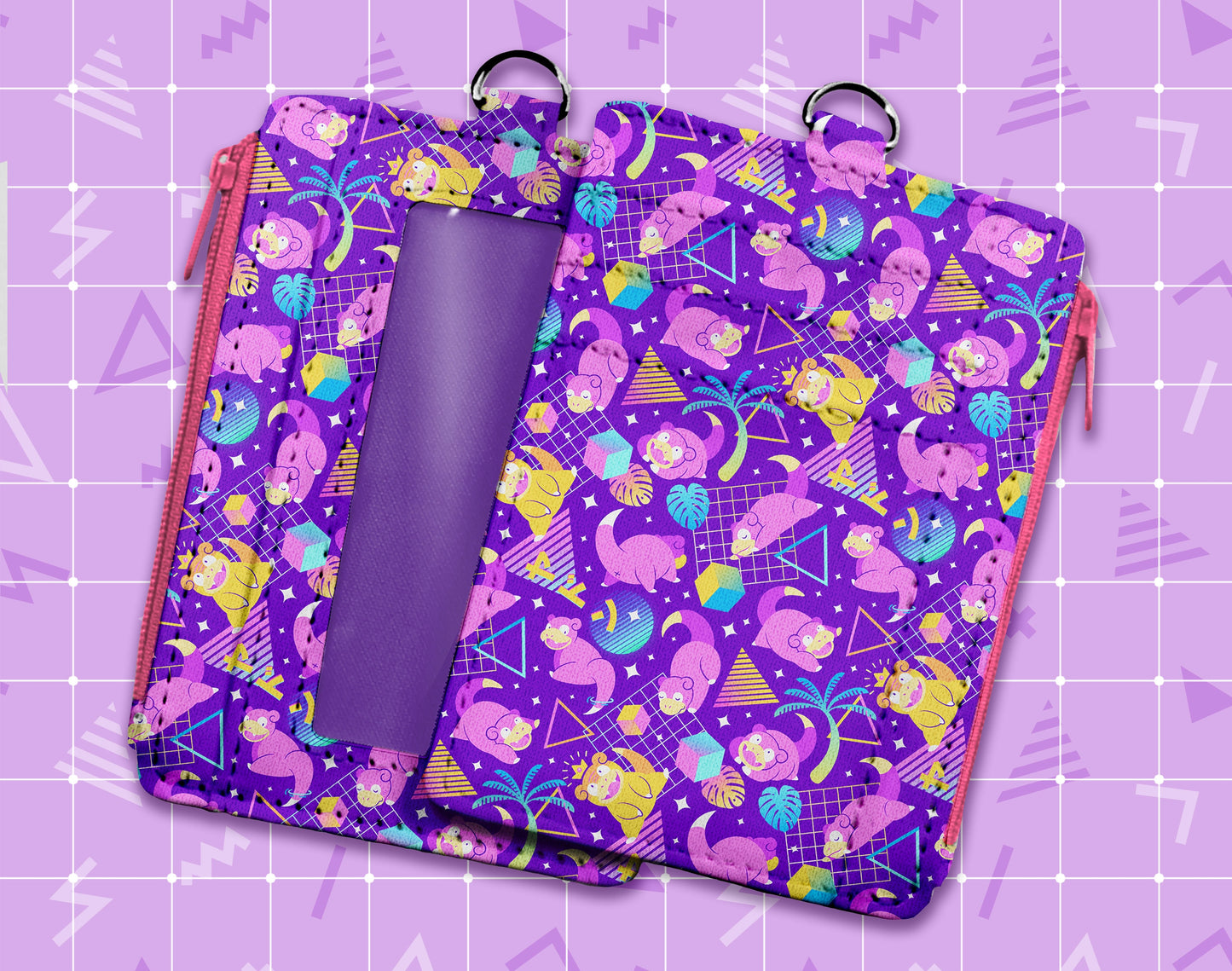 Slowpoke Vibes ID Wallet + Lanyard