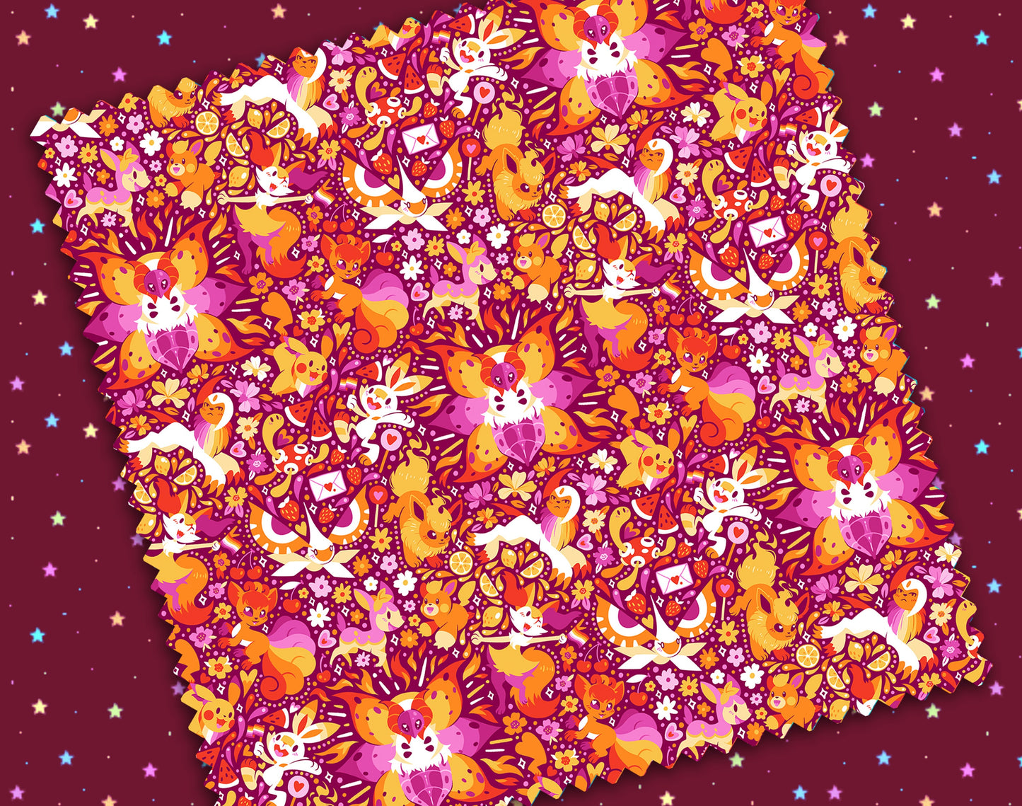 Lesbian Pride Microfiber Cloth