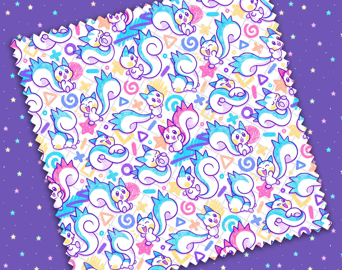 Playful Pachirisu Microfiber Cloth