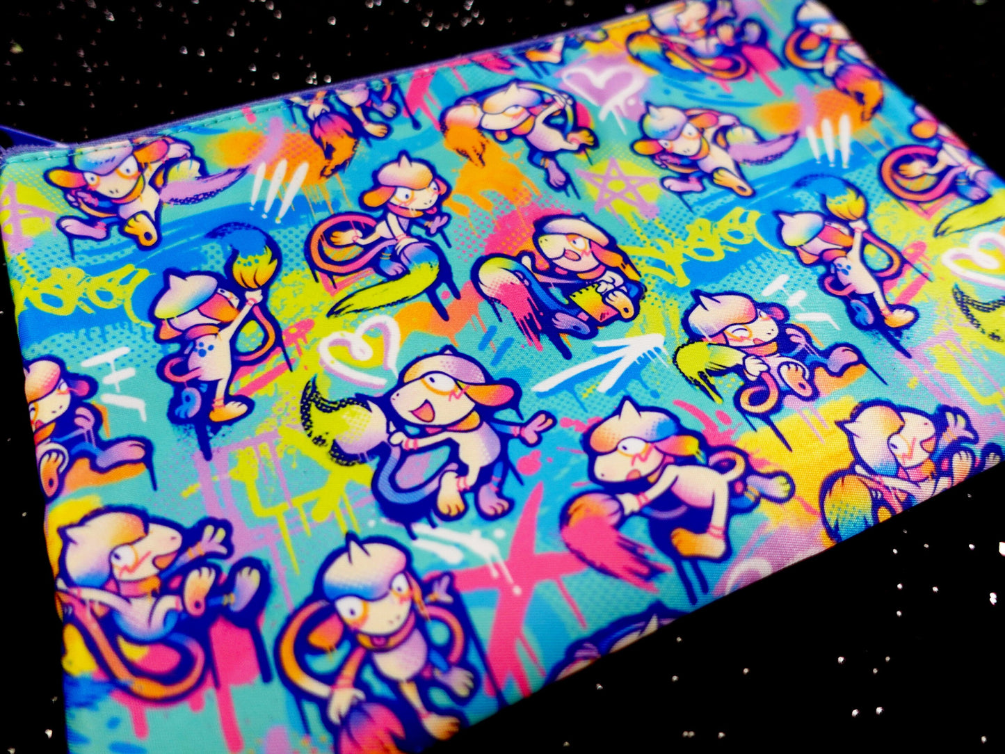 Smeargle Splatter Cosmetic Bag