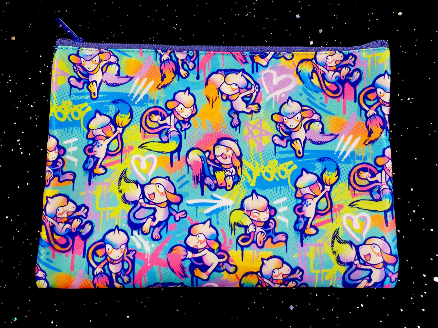 Smeargle Splatter Cosmetic Bag