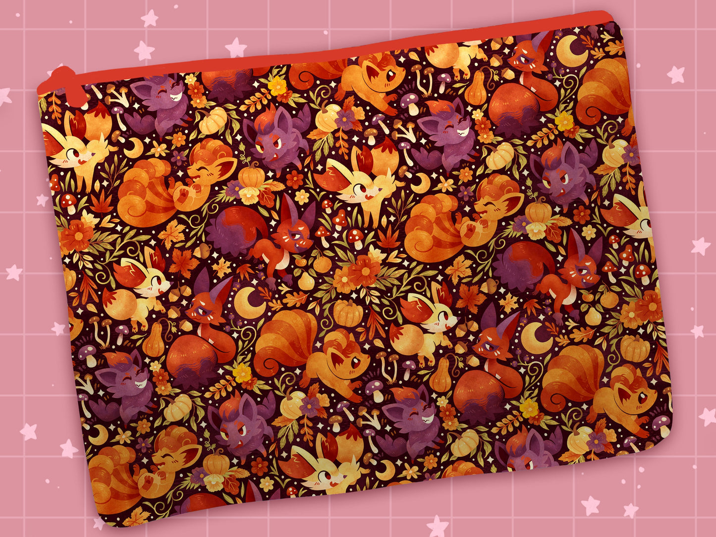 Forest Foxes Cosmetic Bag