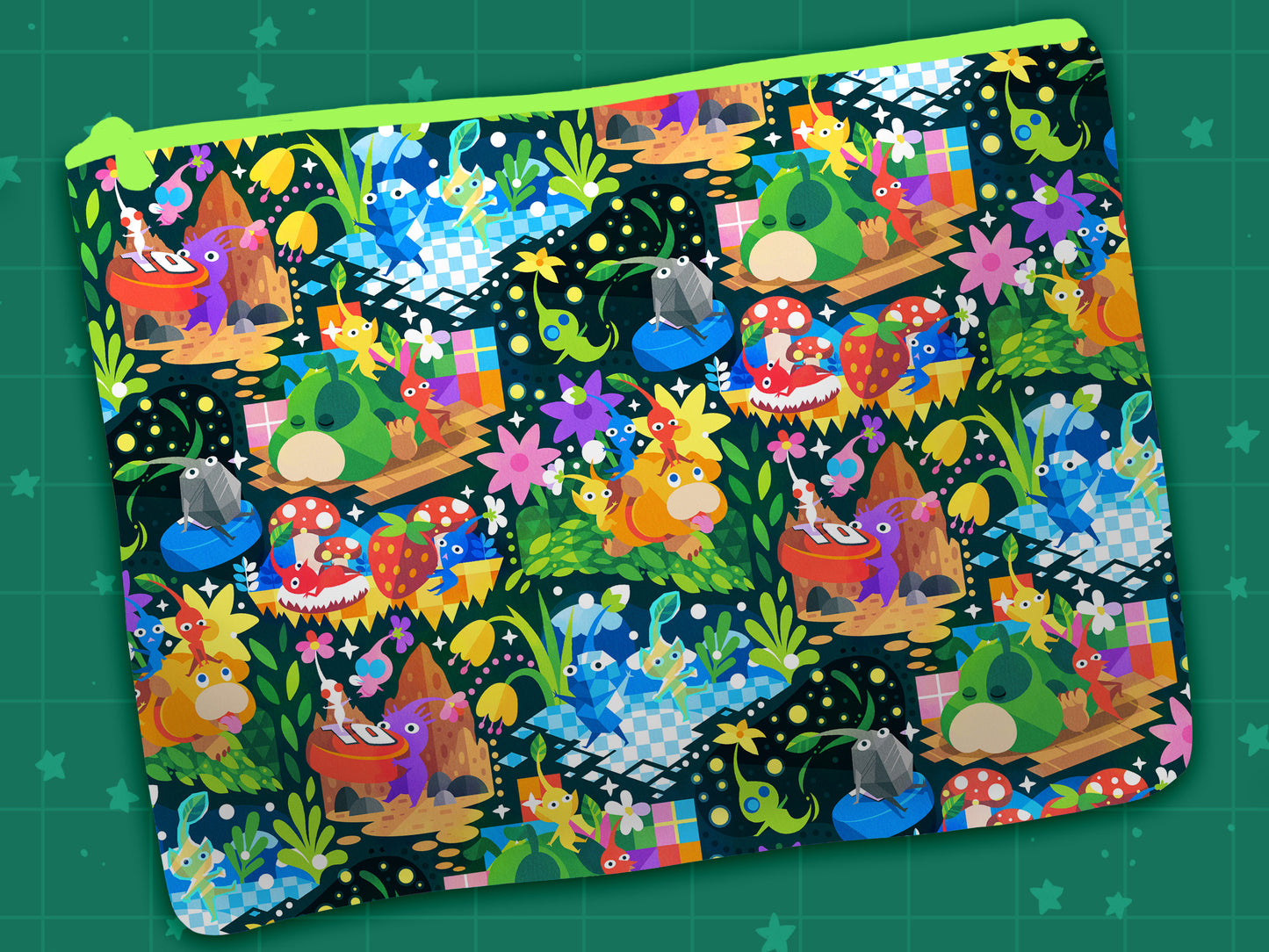 Pikmin Garden Cosmetic Bag