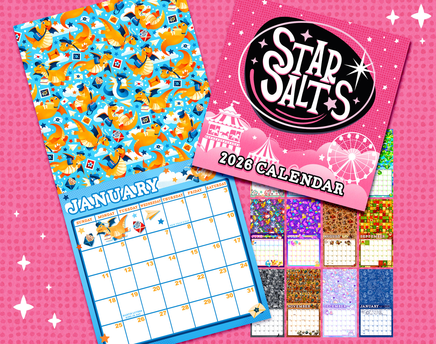 StarSalts 2026 Wall Calendar