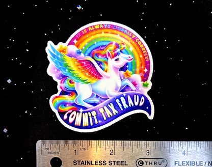 Tax Fraud Sticker