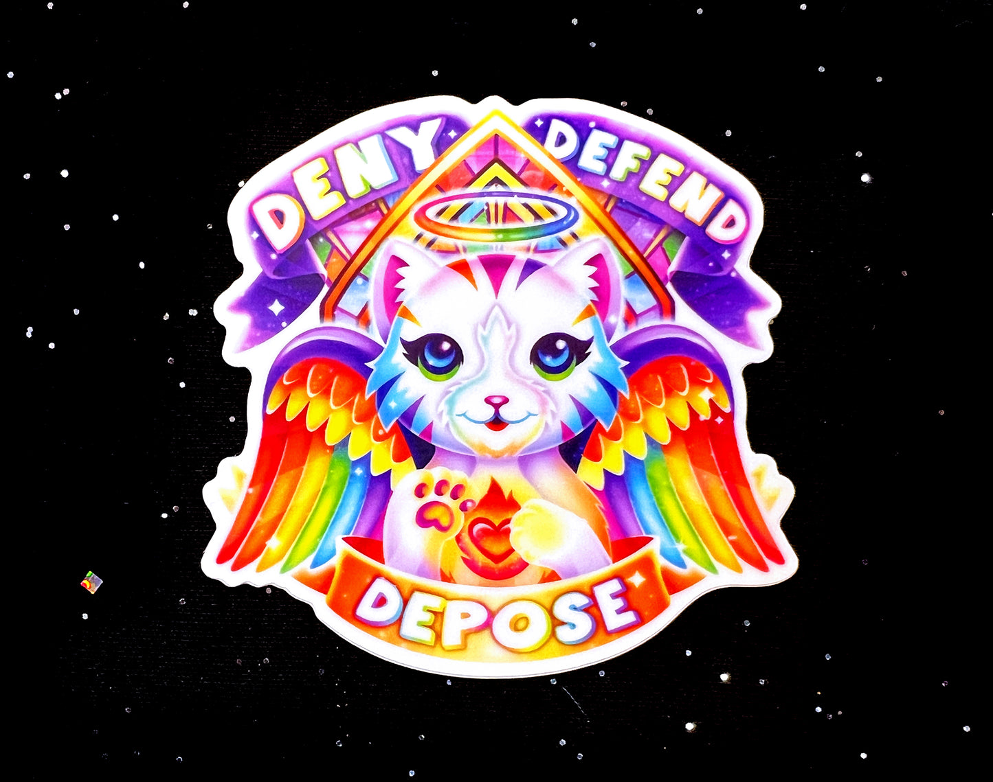 Deny Defend Depose Sticker