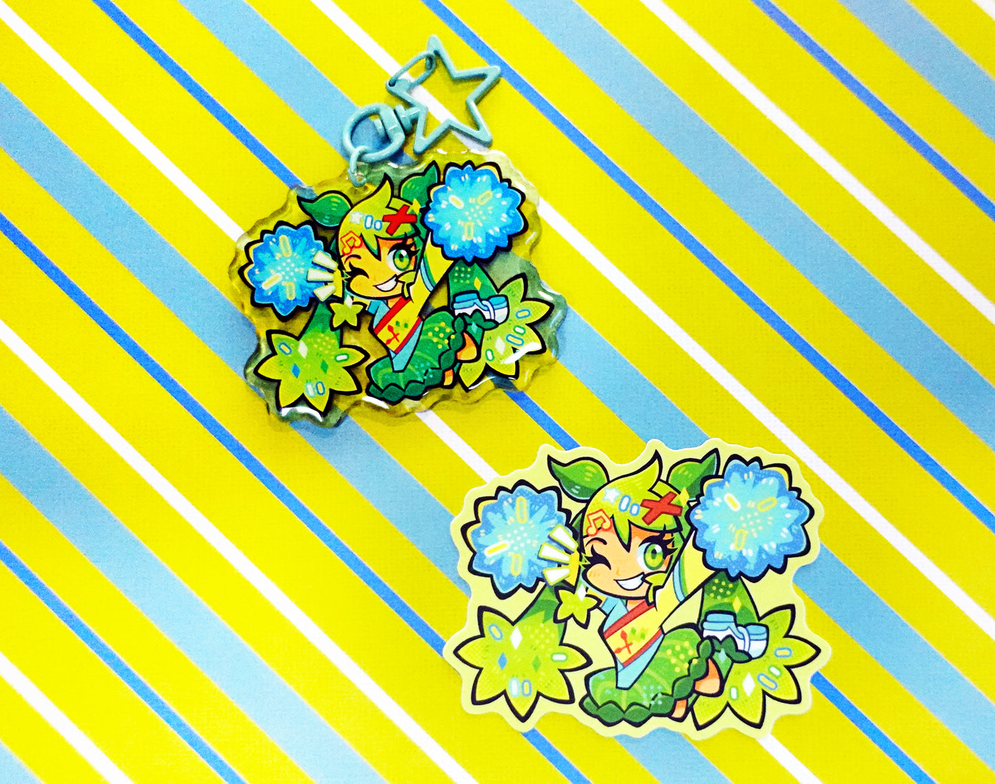 Grass-Type Miku 2.5" Acrylic Charm