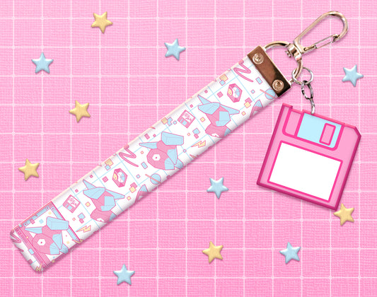 Porygon Lanyard Wristlet