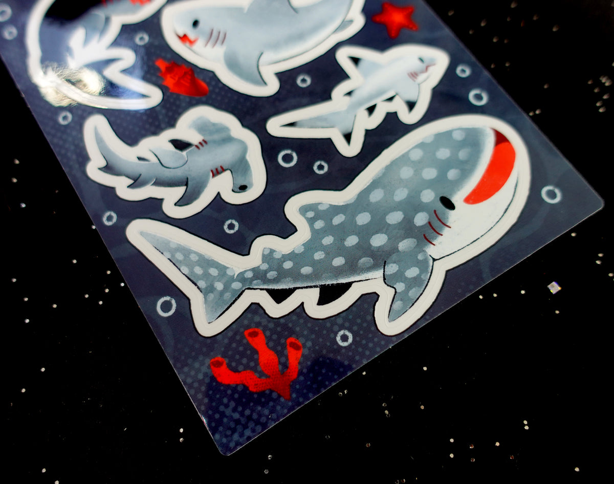 Shark School Sticker Sheet