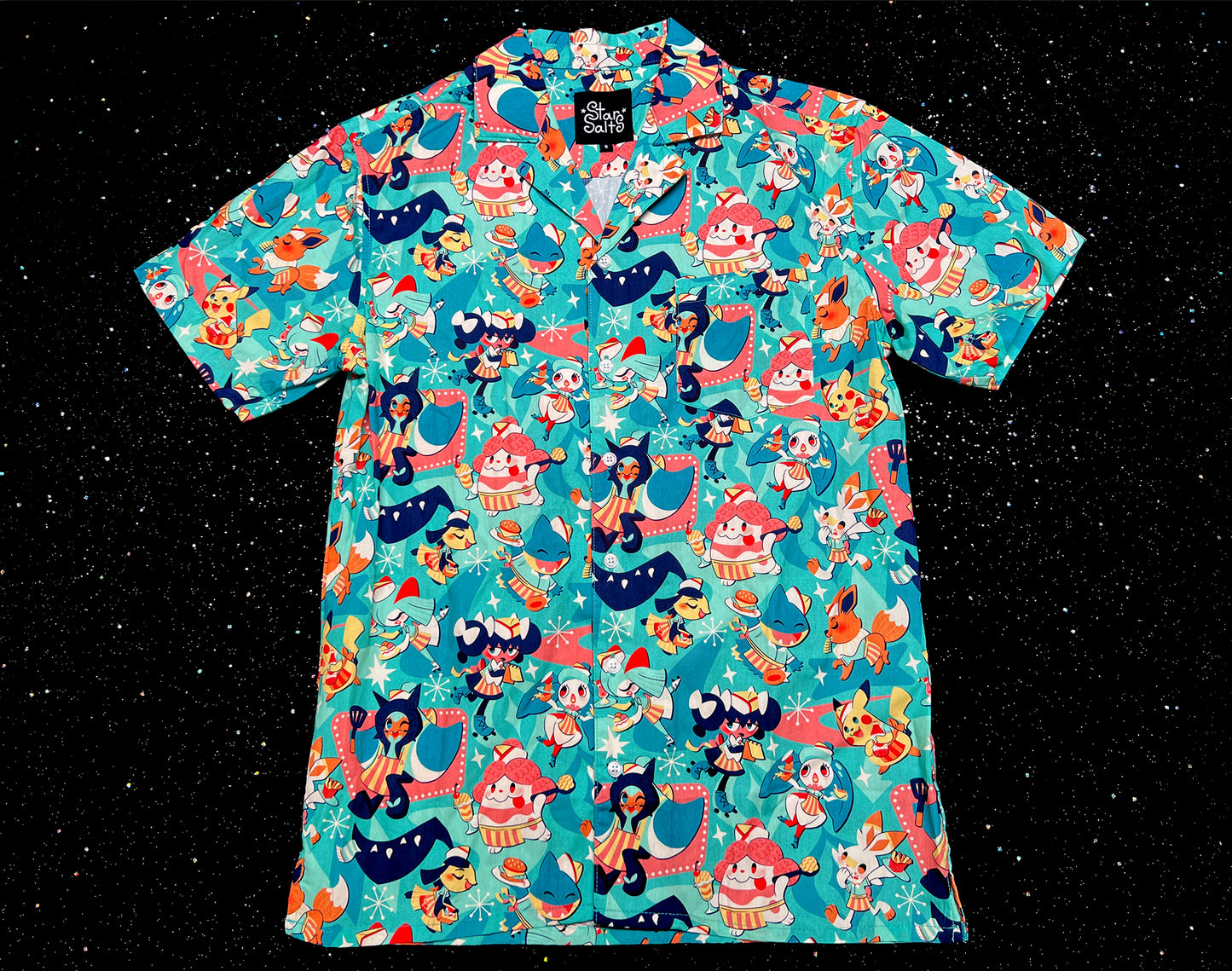 Pikachu's Diner Button Up Shirt
