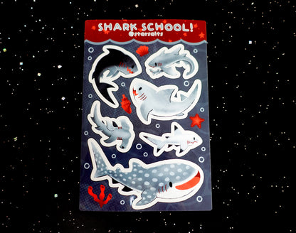 Shark School Sticker Sheet