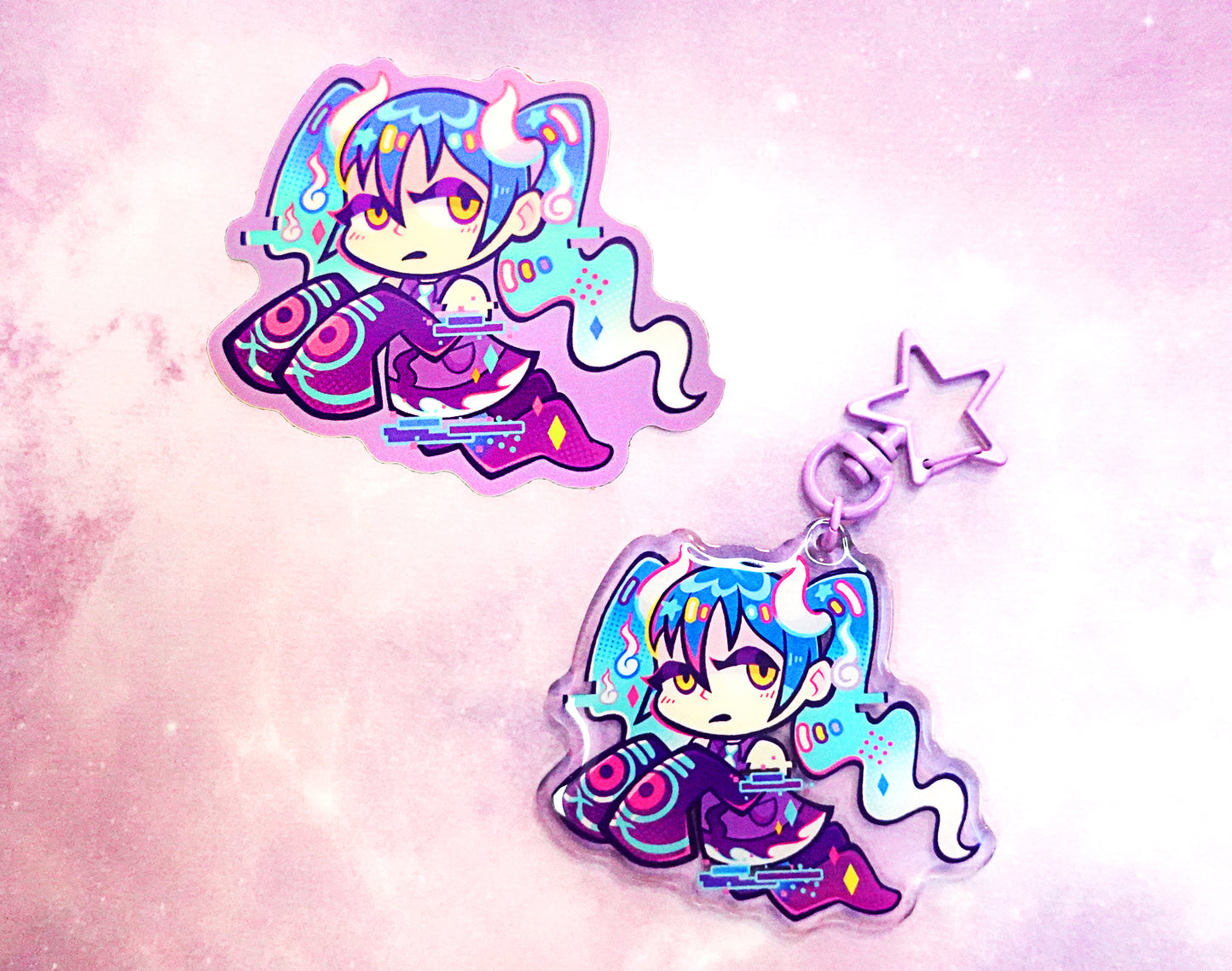 Ghost-Type Miku 2.5" Acrylic Charm