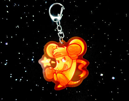 Orange 2.5" Acrylic Charm