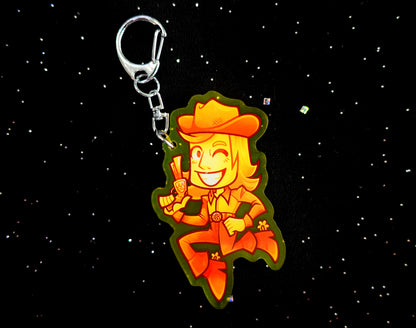 Yellow 2.5" Acrylic Charm