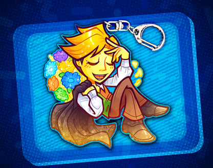 Flowery 2.5" Acrylic Charm