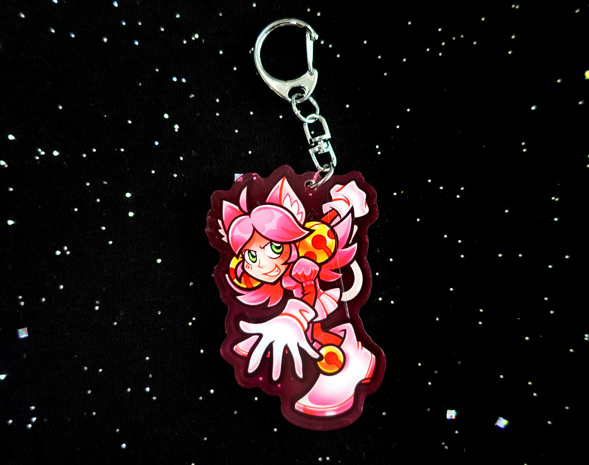 Pink 2.5" Acrylic Charm