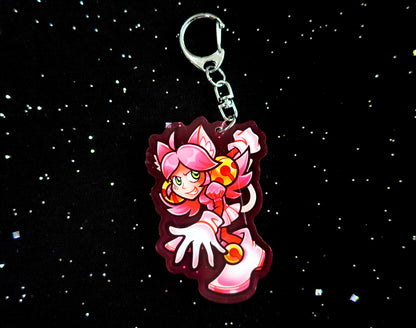 Pink 2.5" Acrylic Charm