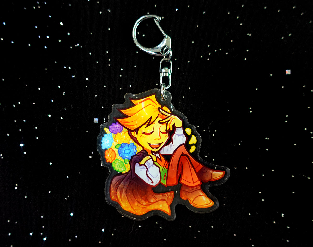 Flowery 2.5" Acrylic Charm