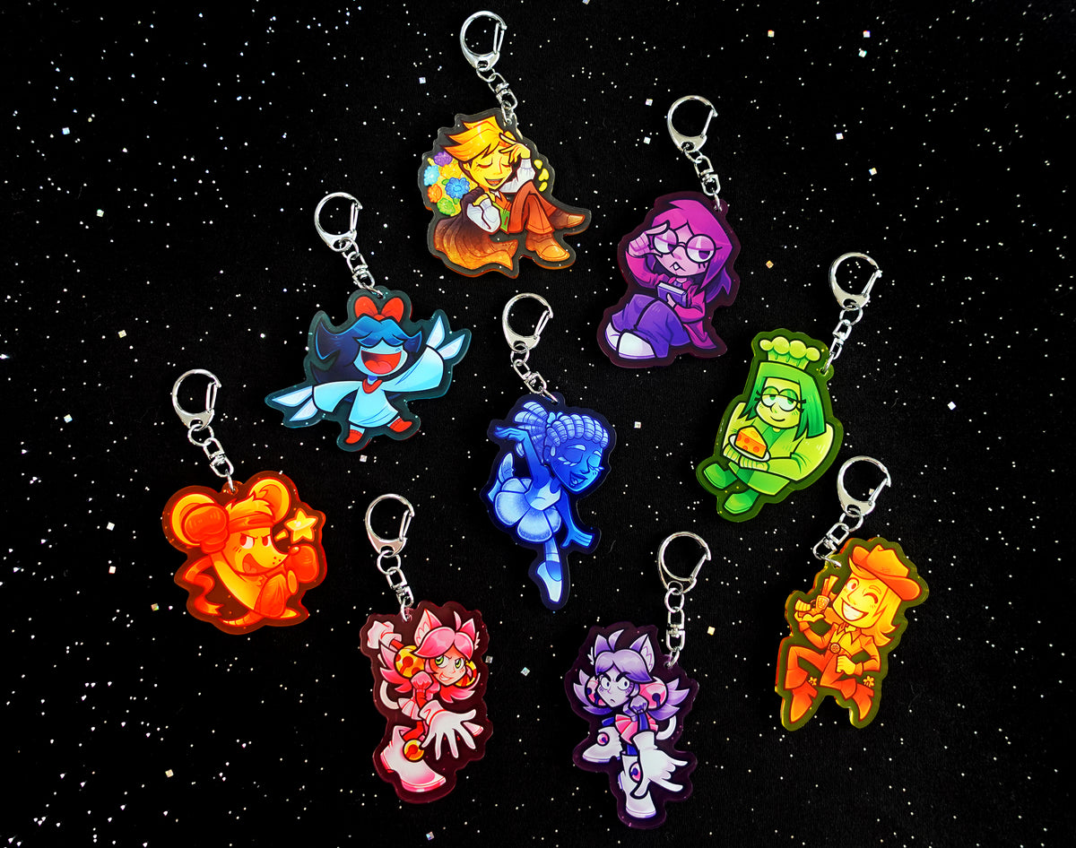 Orange 2.5" Acrylic Charm