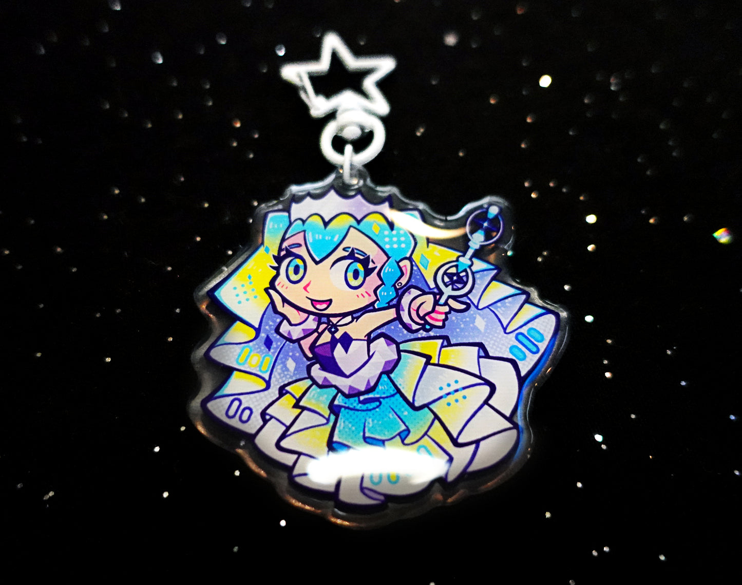 Rock-Type Miku 2.5" Acrylic Charm