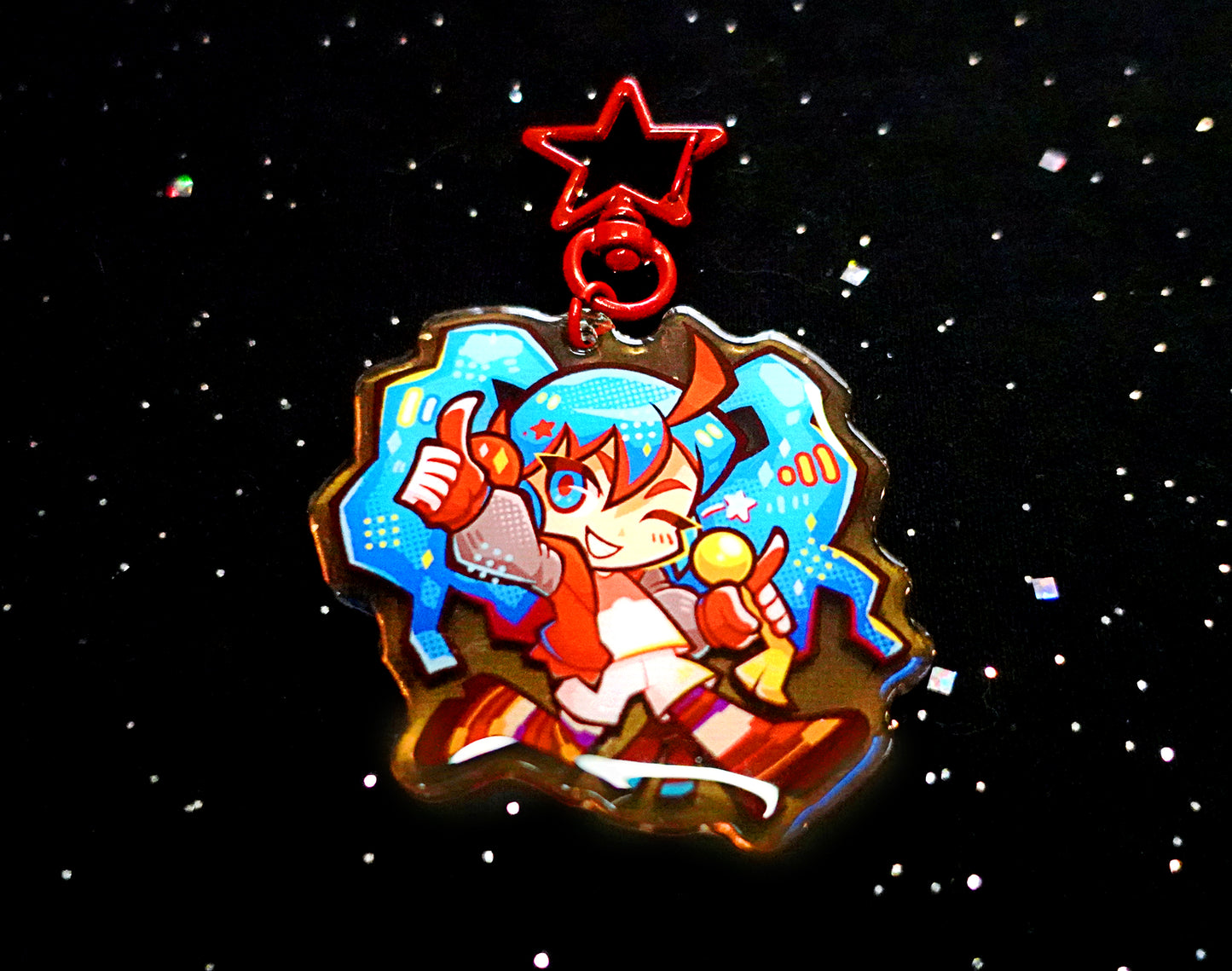 Fire-Type Miku 2.5" Acrylic Charm