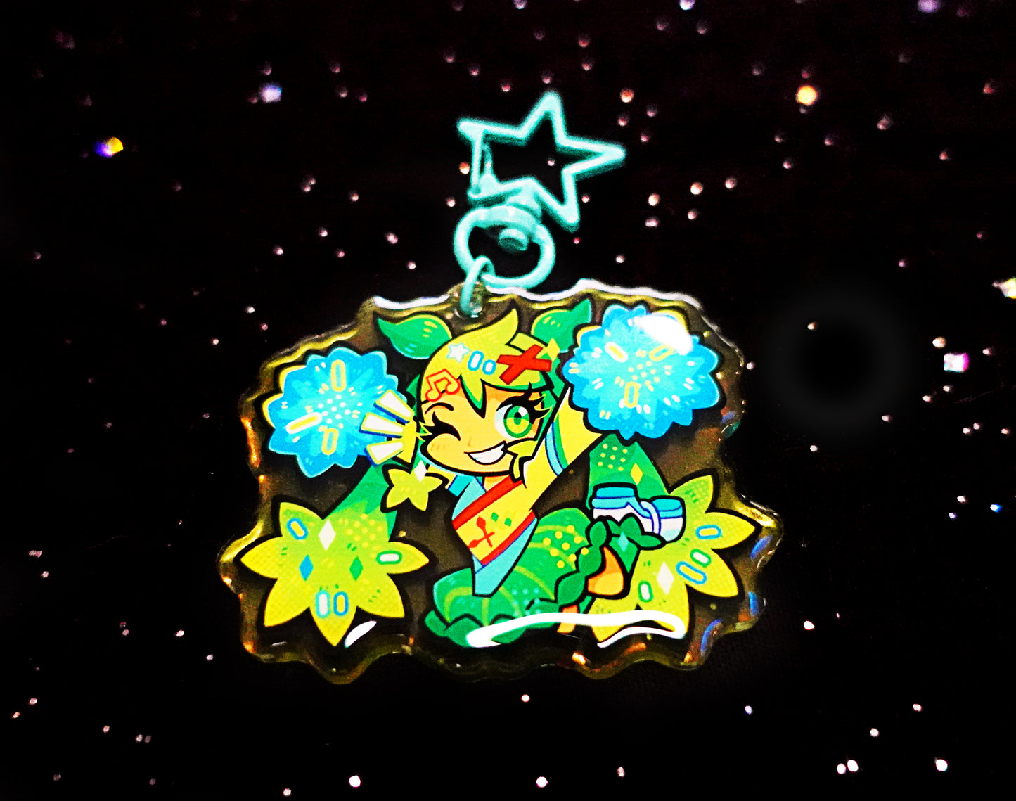 Grass-Type Miku 2.5" Acrylic Charm