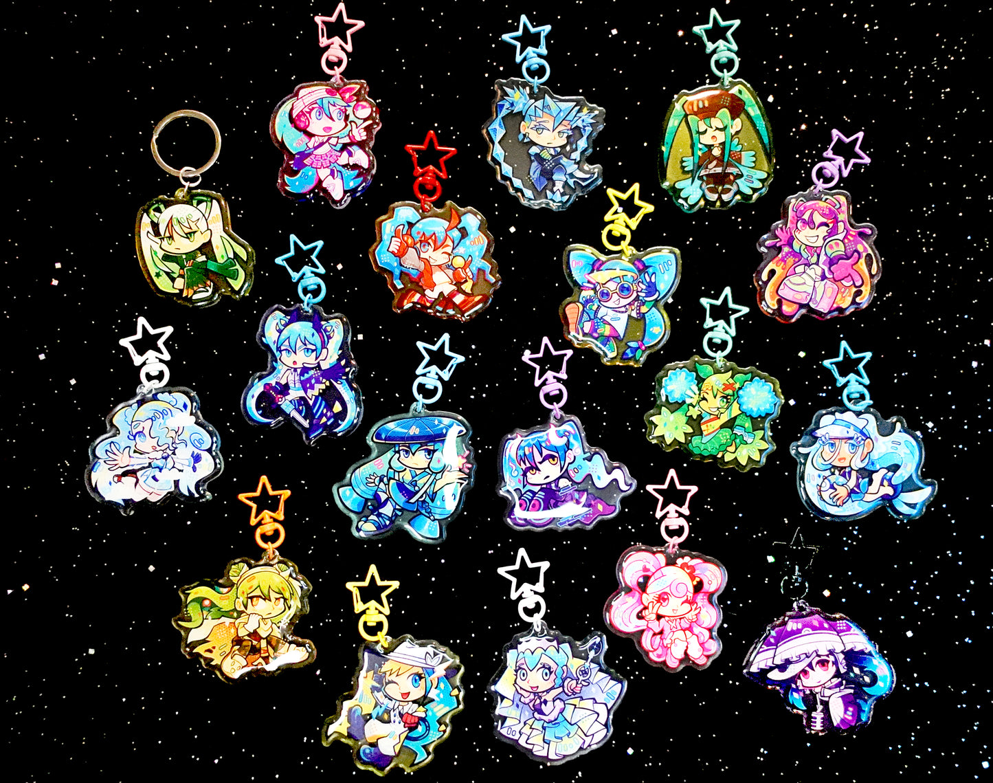 Dark-Type Miku 2.5" Acrylic Charm