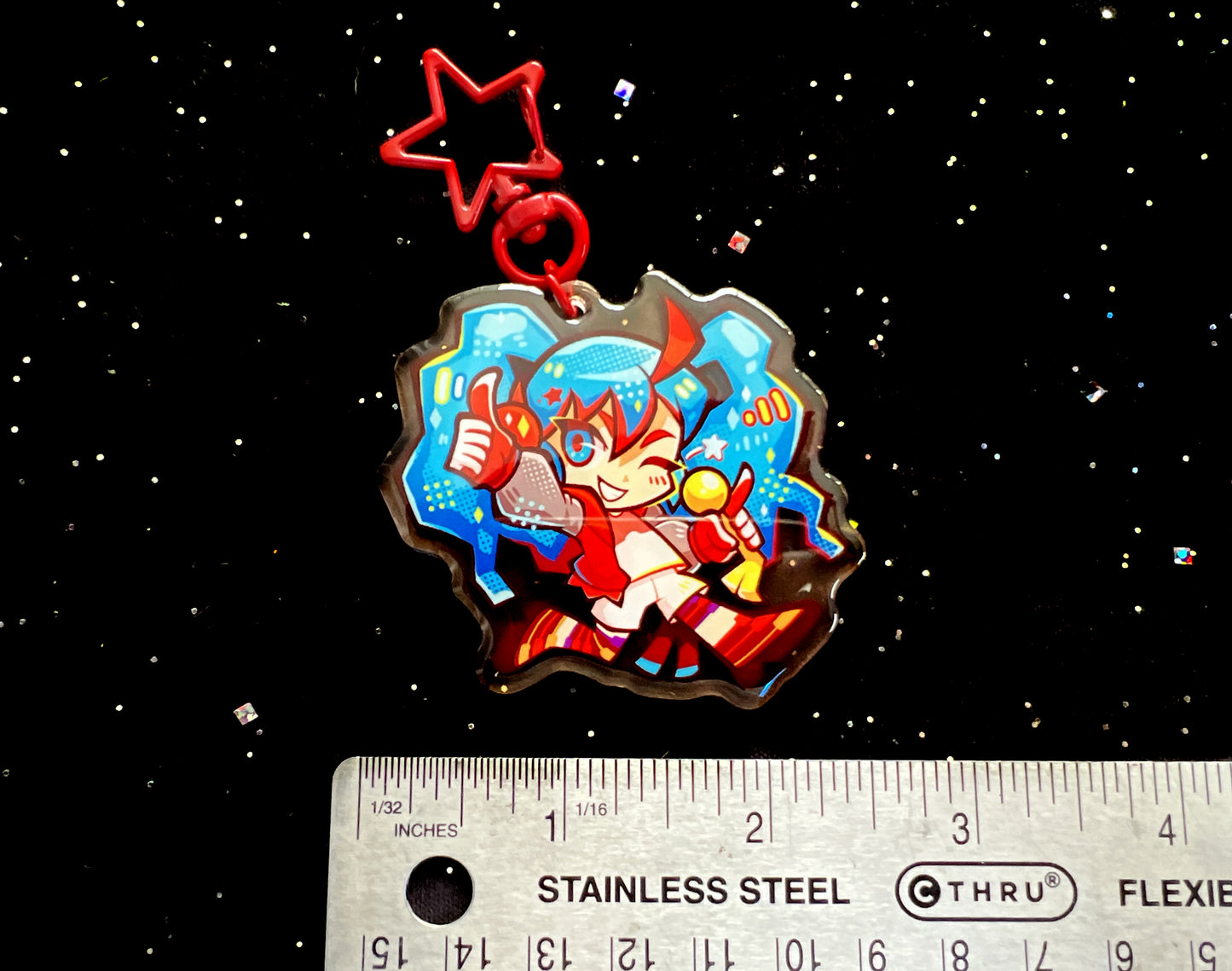 Dark-Type Miku 2.5" Acrylic Charm