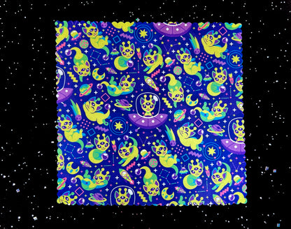 Alien Cat Microfiber Cloth