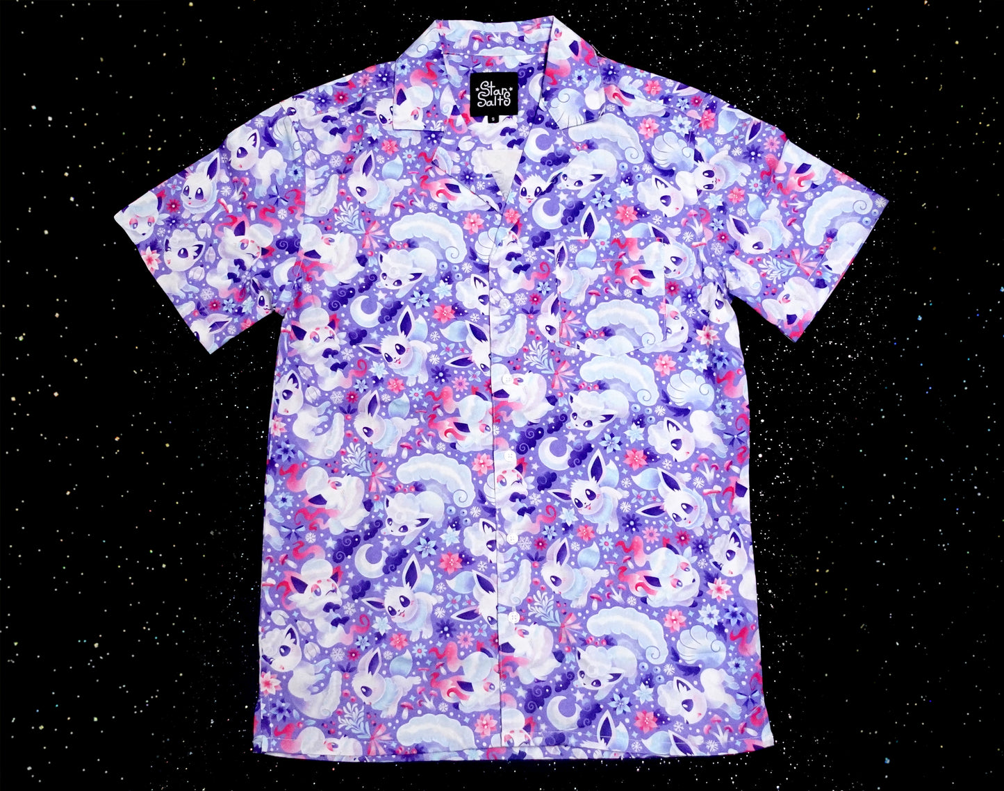 Snow Foxes Button Up Shirt