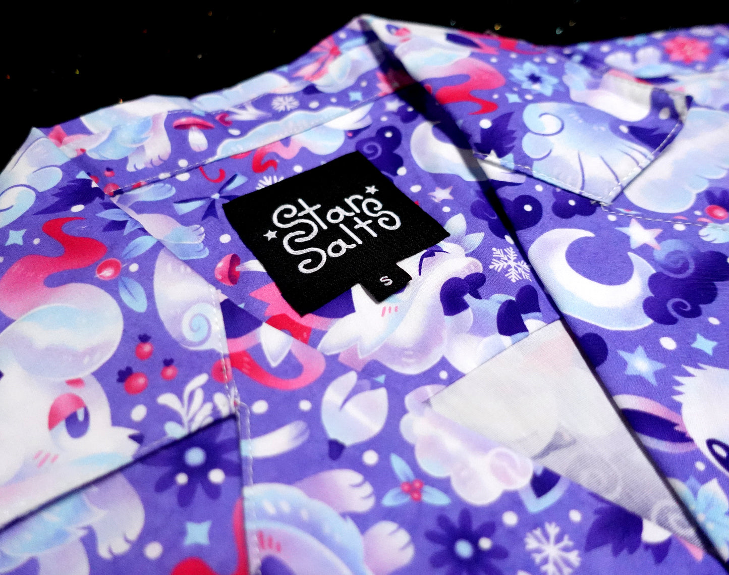 Snow Foxes Button Up Shirt