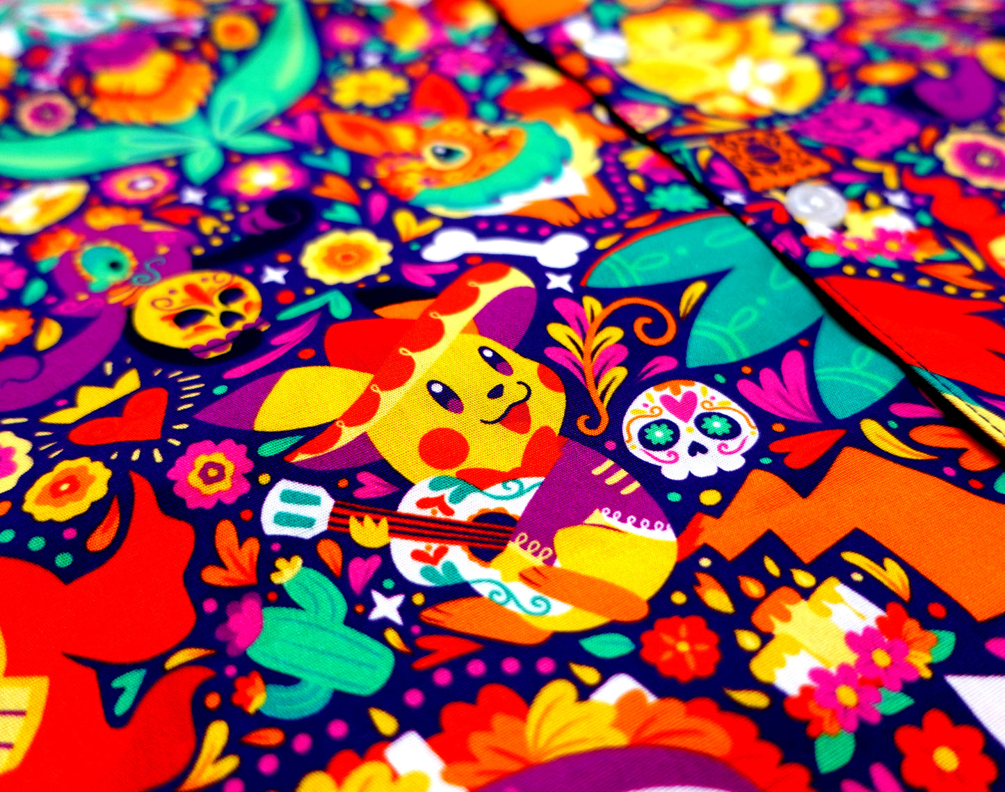 Día De Los Muertos Button Up Shirt