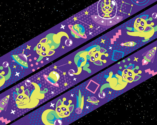Alien Cat Lanyard