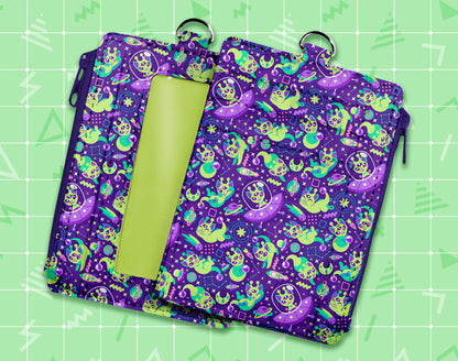 Alien Cat ID Wallet + Lanyard