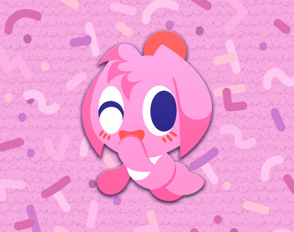 Pink Chao Dyed Enamel Pin