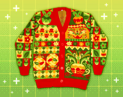 Applin Family Heavy Knit Cardigan