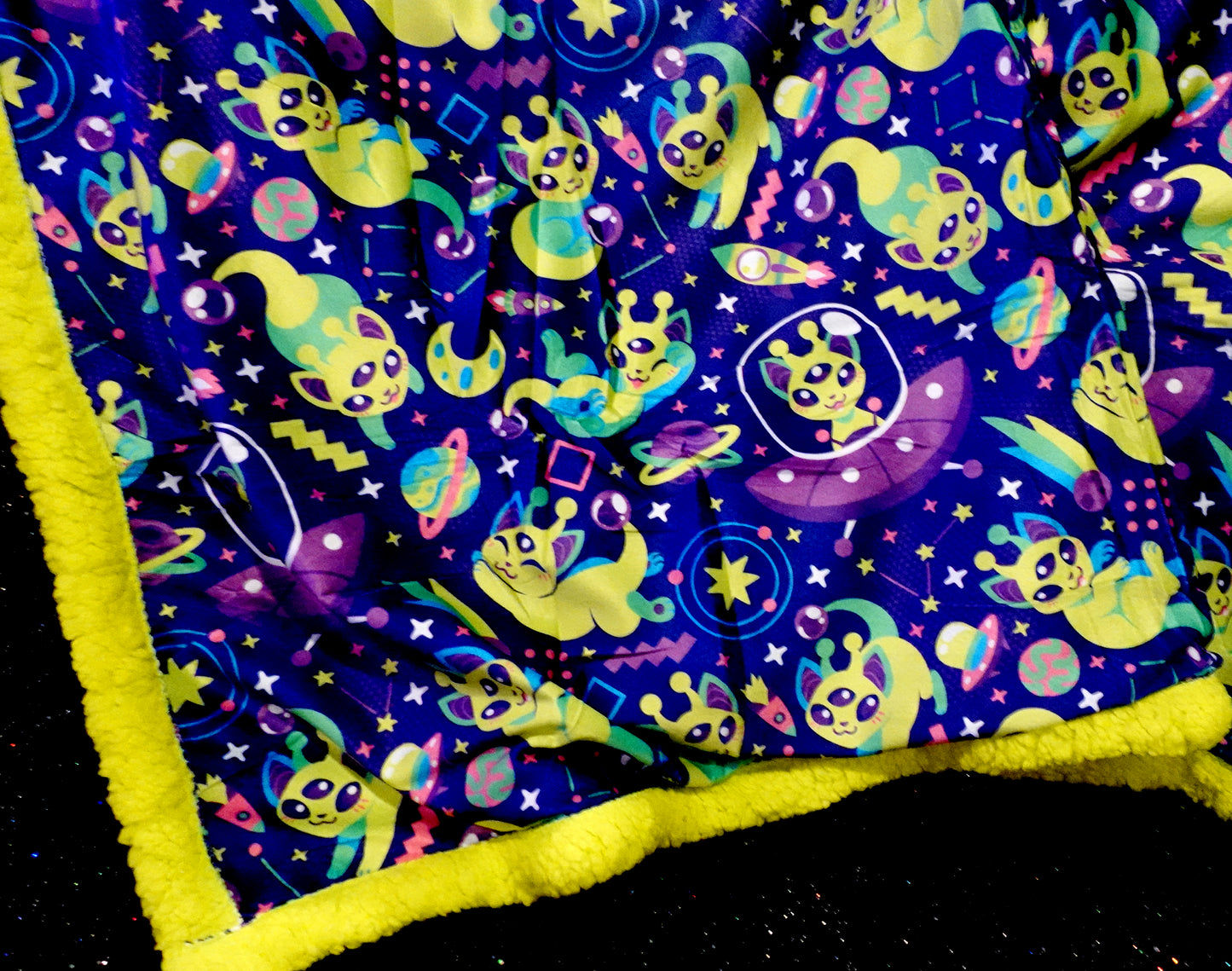 Alien Cat Blanket