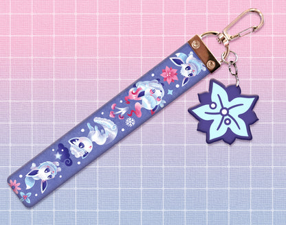 Frosty Foxes Lanyard Wristlet