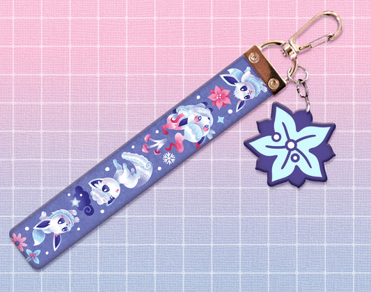 Frosty Foxes Lanyard Wristlet
