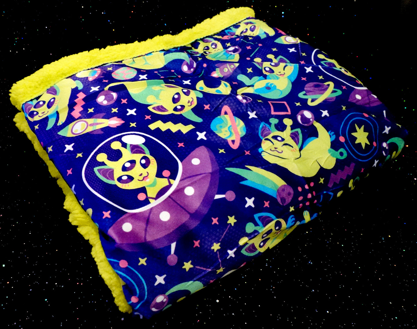 Alien Cat Blanket