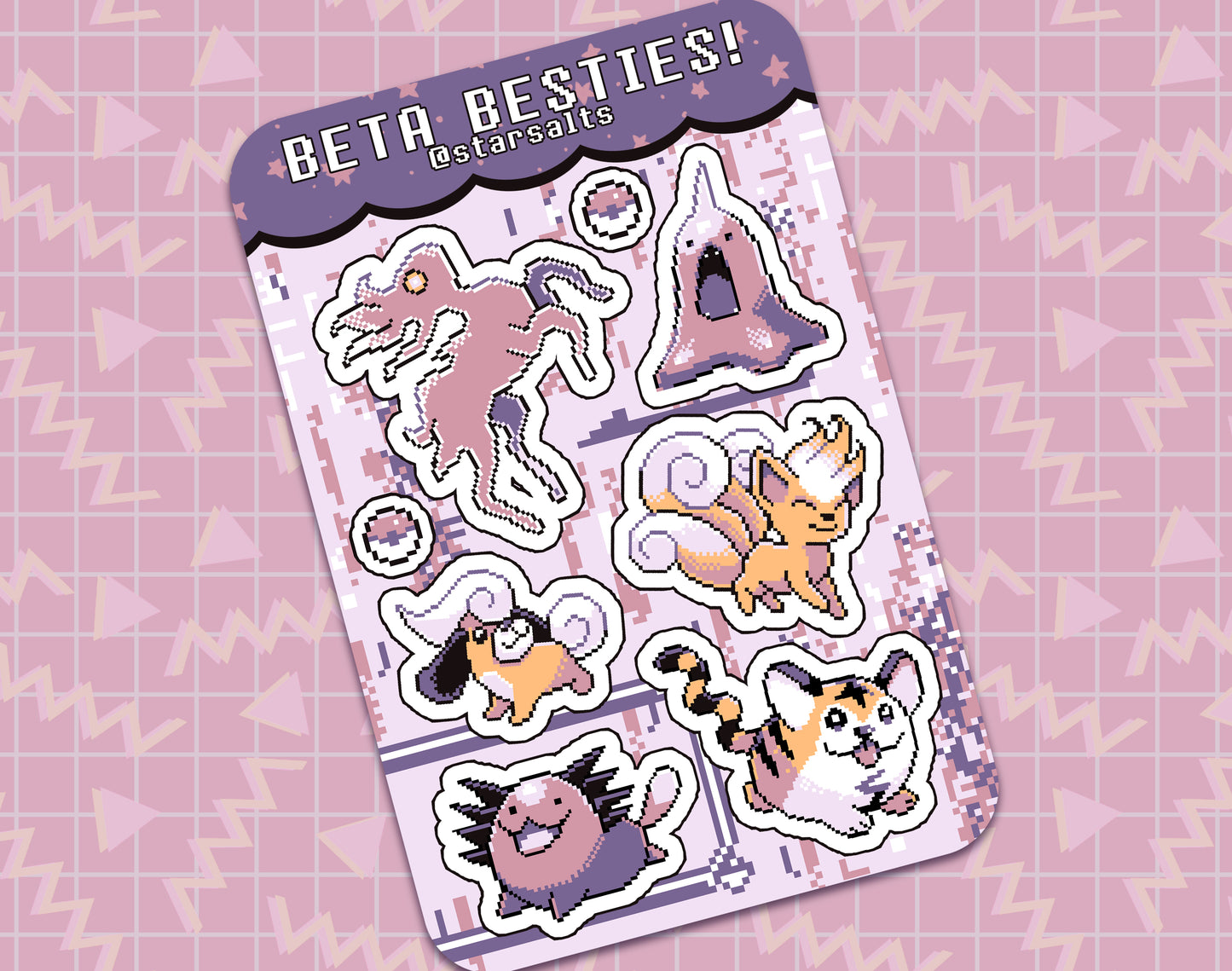 Betamon Sticker Sheet